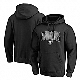 Men's Oakland Raiders NFL Pro Line by Fanatics Branded Arch Smoke Pullover Hoodie Black,baseball caps,new era cap wholesale,wholesale hats